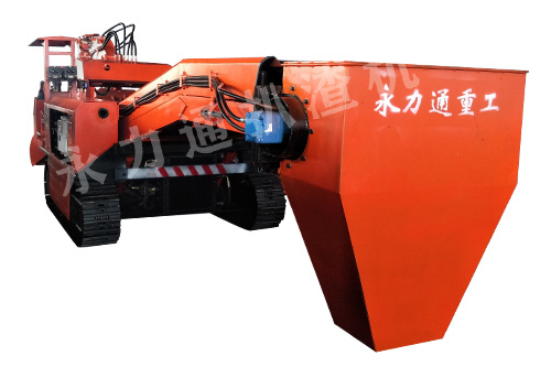 120履帶防爆扒渣機，漏斗接渣耙渣機
